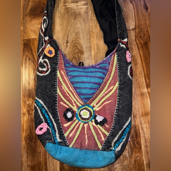 Rising International Hippie Boho Crossbody Bag - Picture 1 of 11